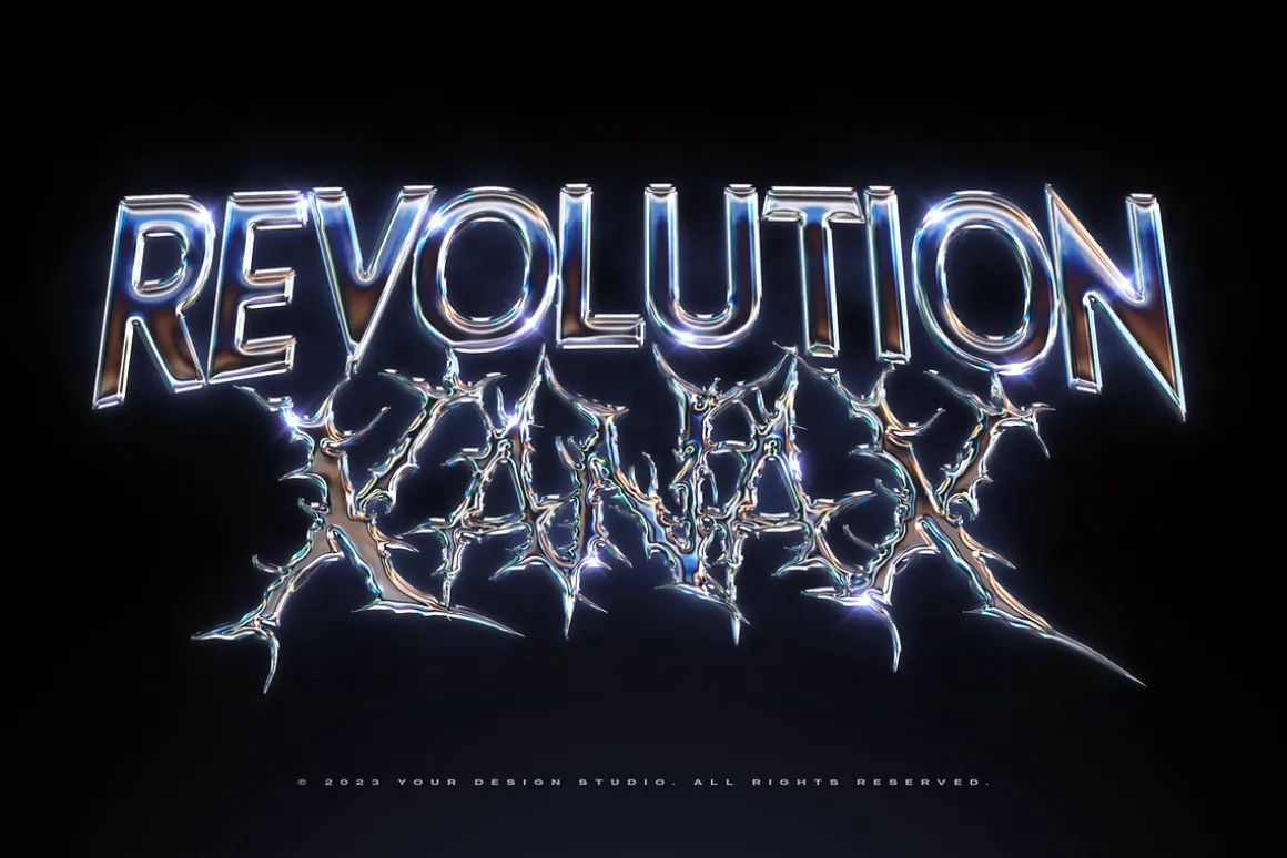 Chrome Text Effects Vol.7