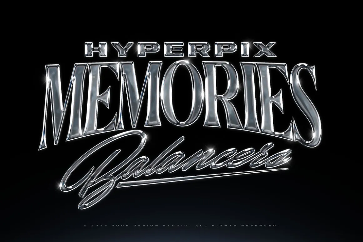 Chrome Text Effects Vol.7
