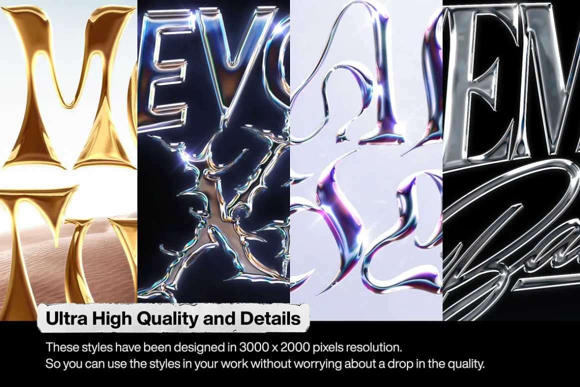 Chrome Text Effects Vol.7