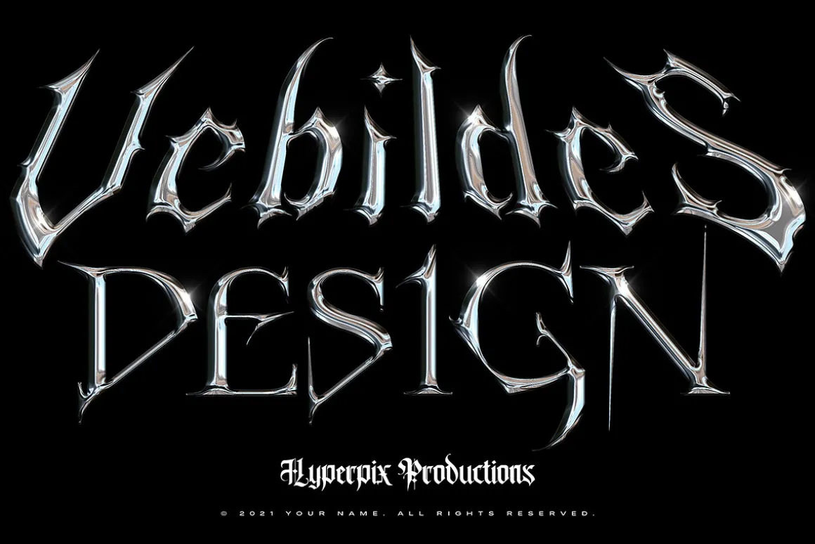 Chrome Text Styles Vol.5