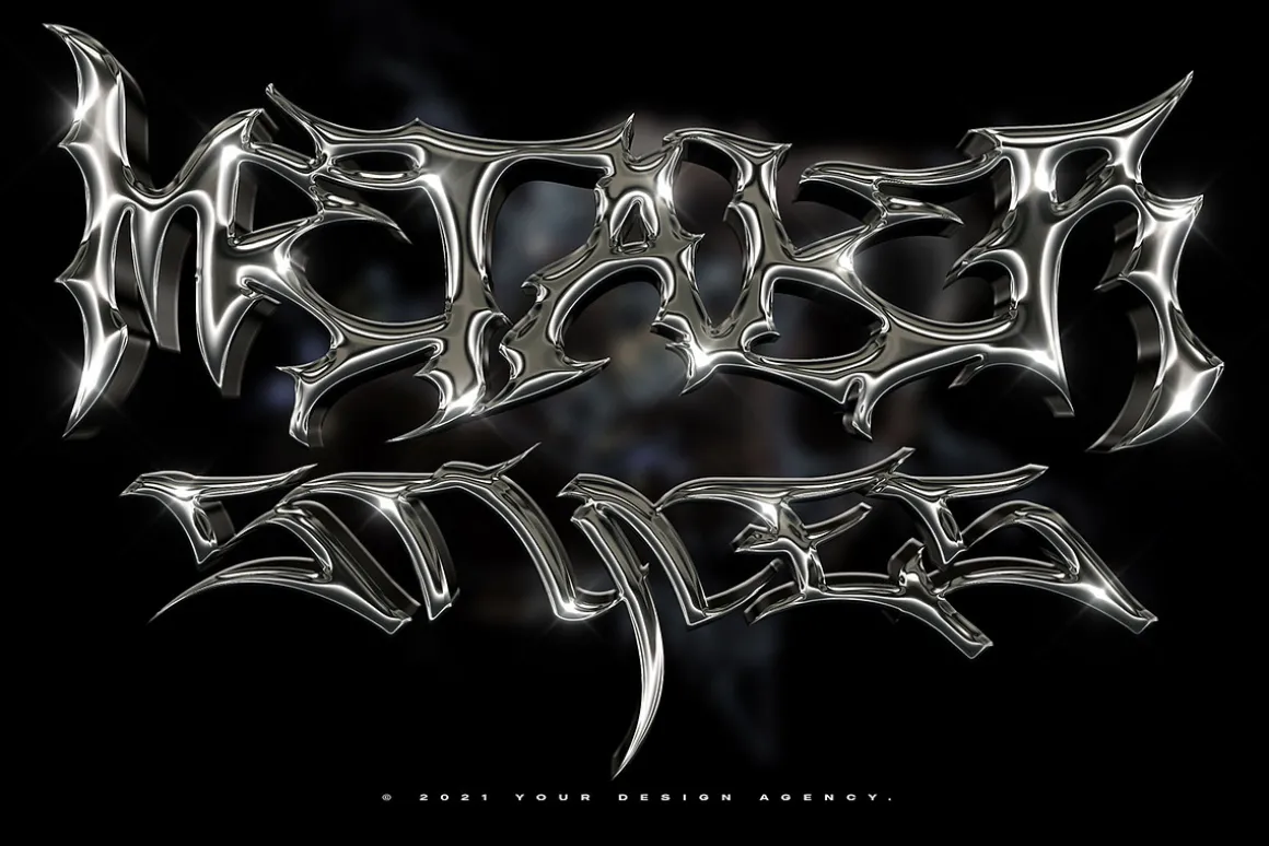 Chrome Text Styles Vol.5