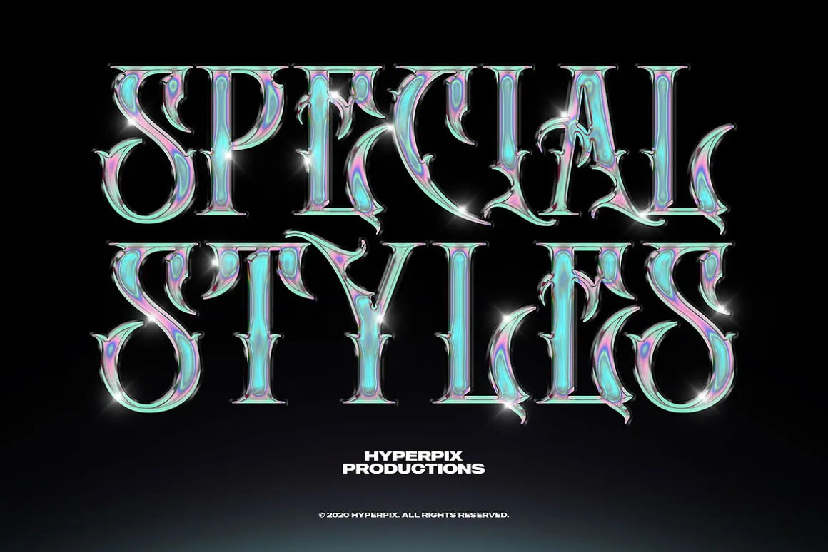 Chrome Text Styles Vol.1