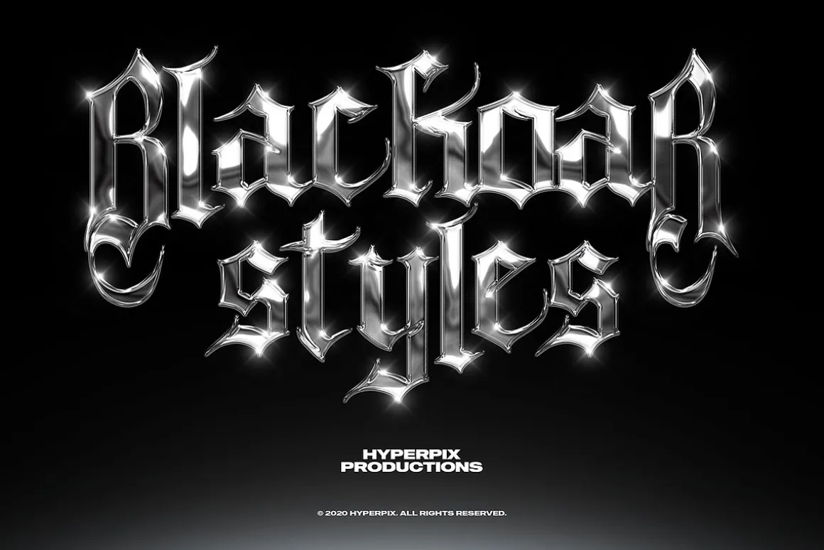 Chrome Text Styles Vol.1