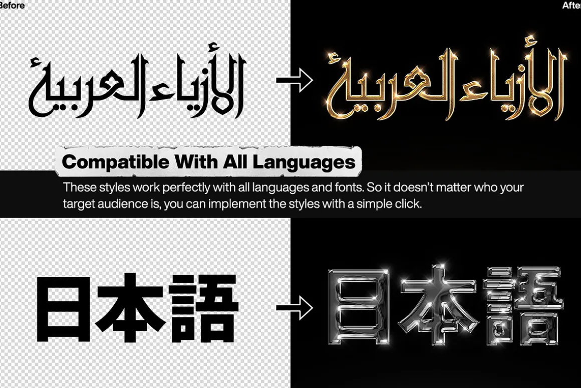 Chrome Text Styles Vol.1