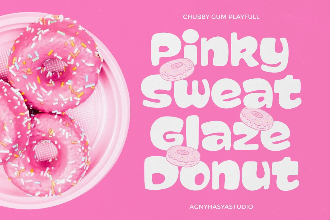 Chubby Gum - A Playful Chunky Font