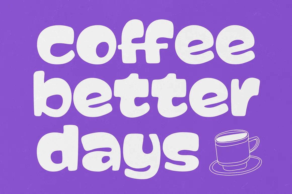 Chubby Gum - A Playful Chunky Font