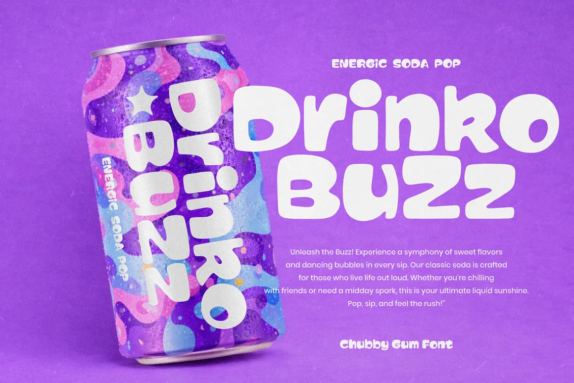 Chubby Gum - A Playful Chunky Font