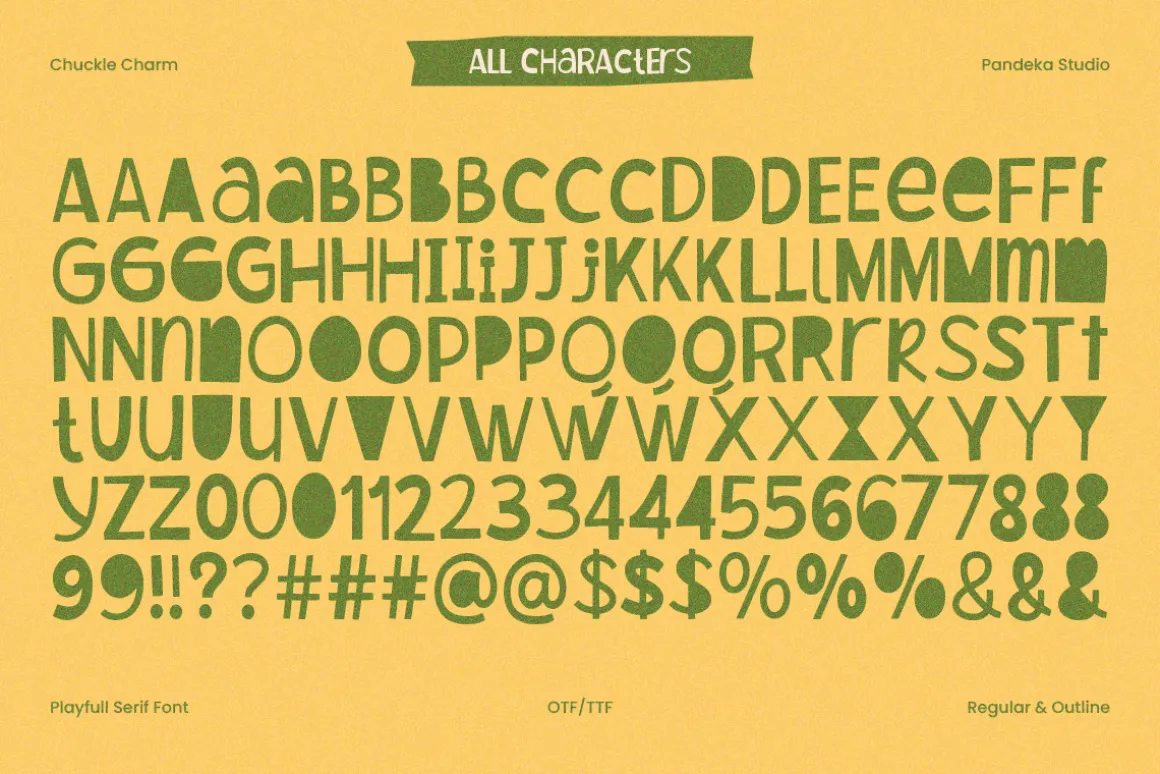 Chuckle Charm - Quirky Serif Duo