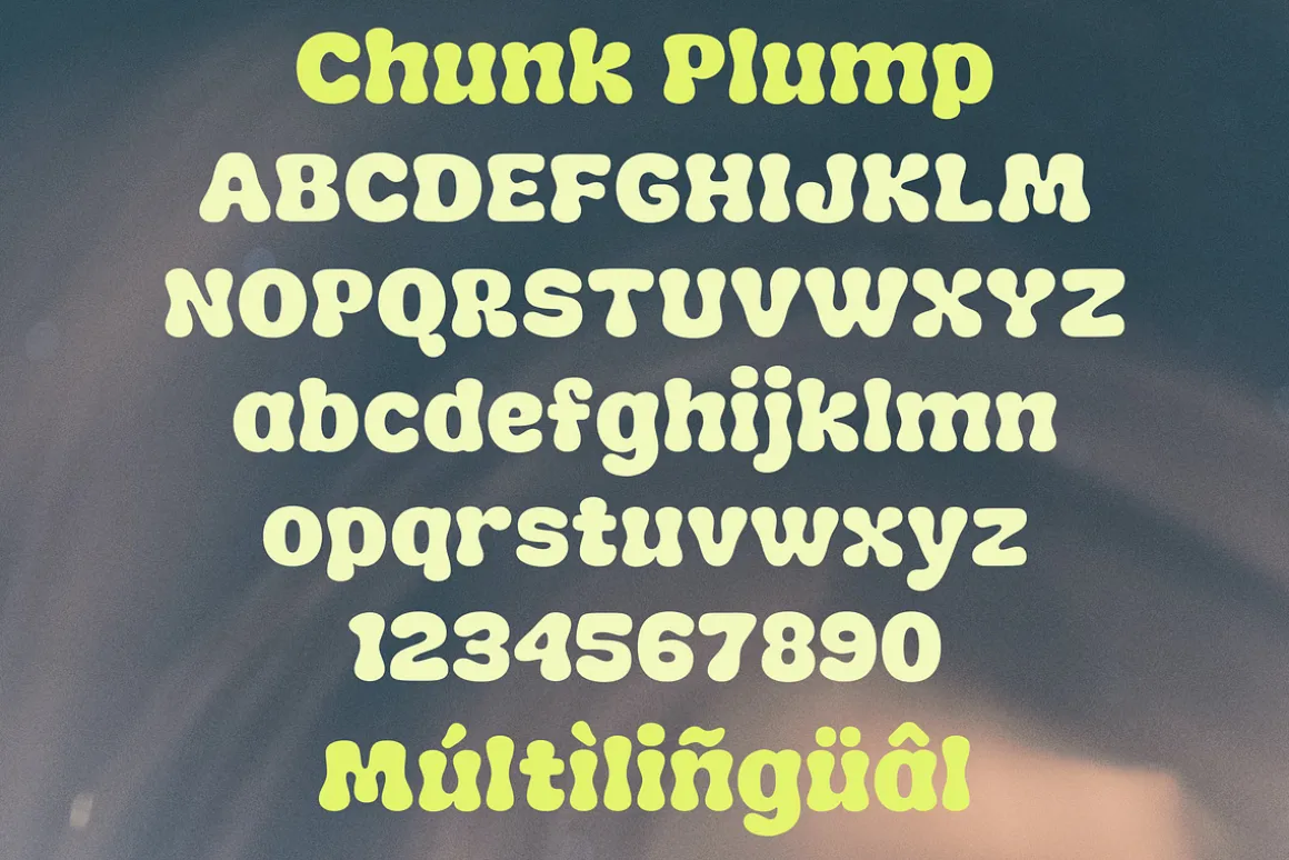Chunk Plump - Groovy Chunky Font