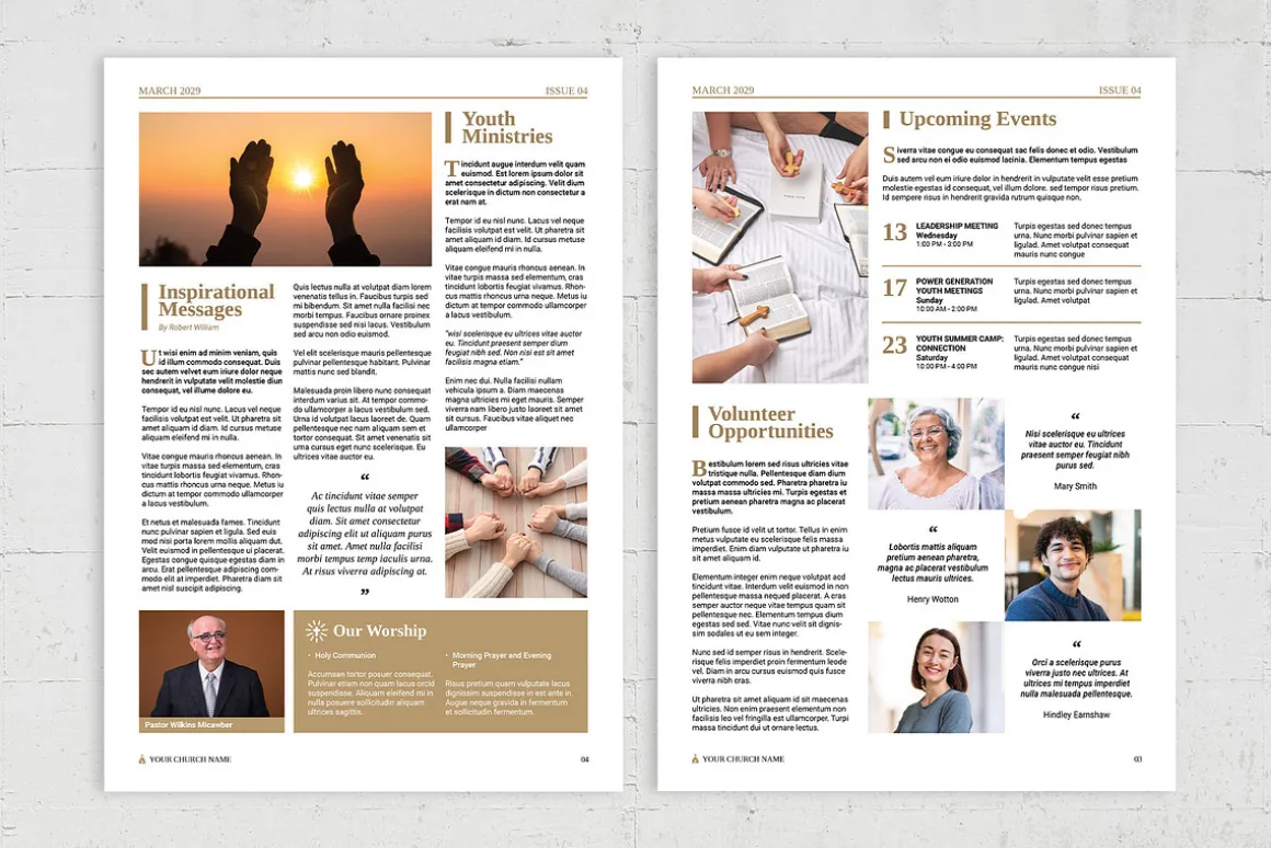Church Newsletter Template