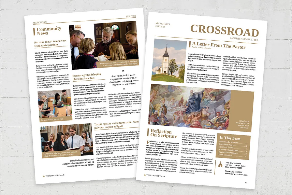 Church Newsletter Template