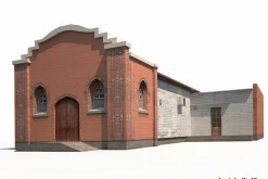 Church Old Building Low Poly