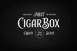 CigarBox Lettering Font Duo