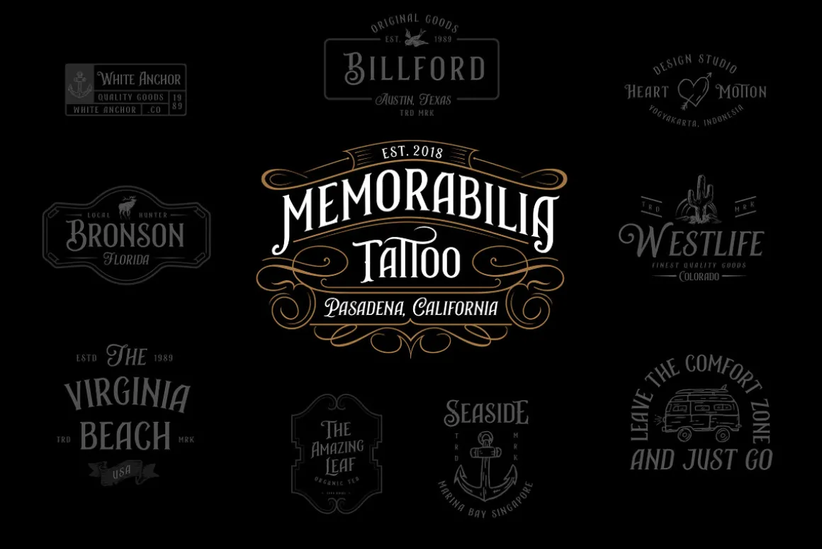 CigarBox Lettering Font Duo
