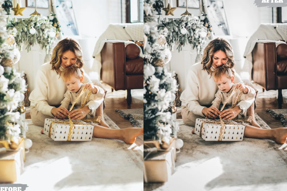 Cinematic Christmas Lightroom Preset