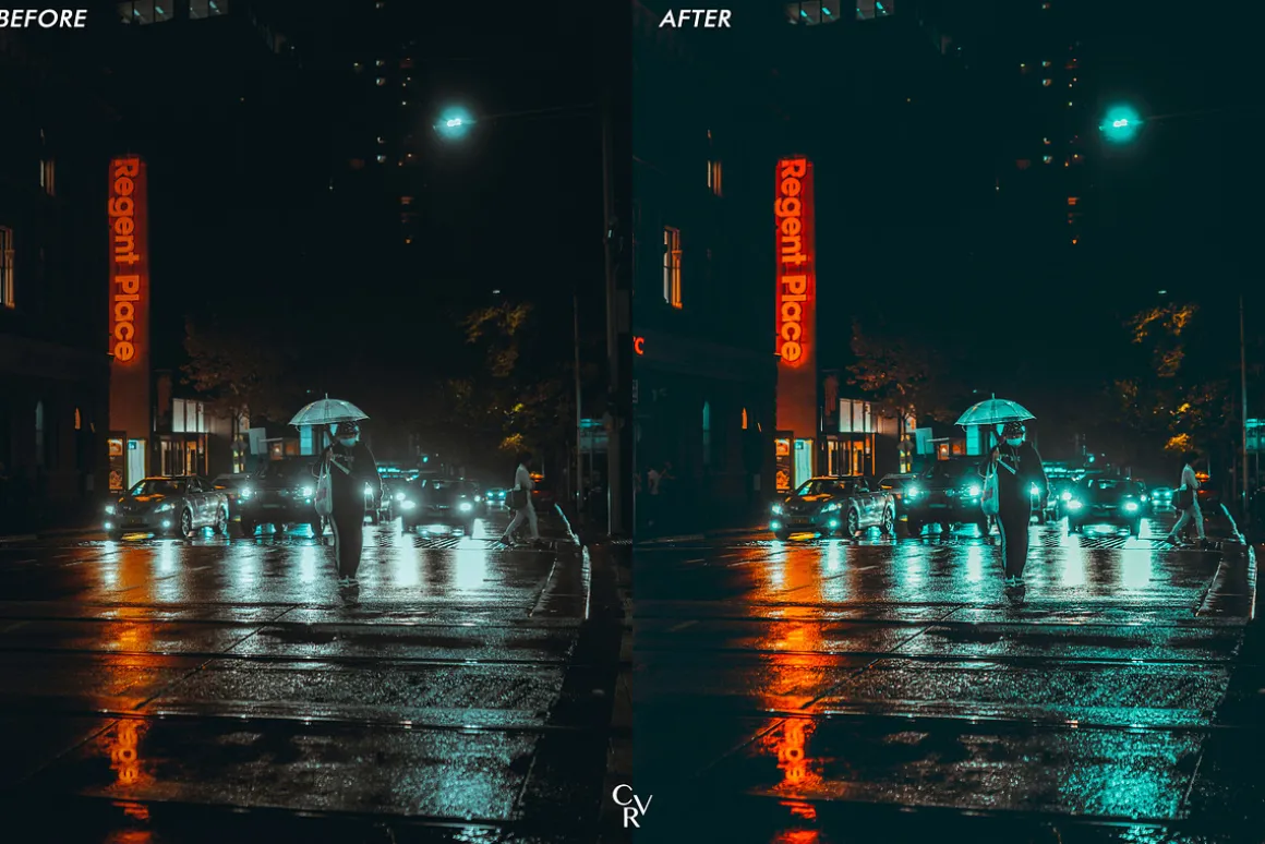 Cinematic Night Lightroom Presets