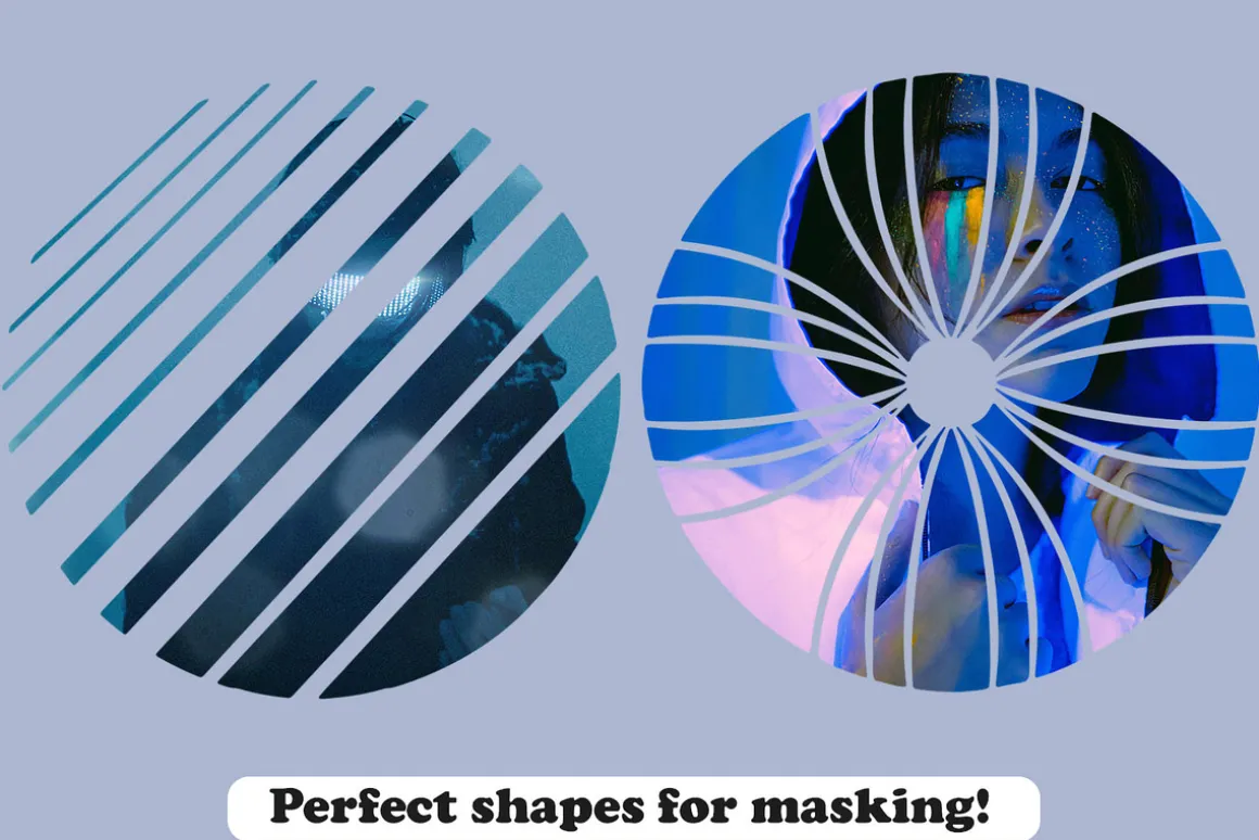 Circular Masks Photoshop Brushes