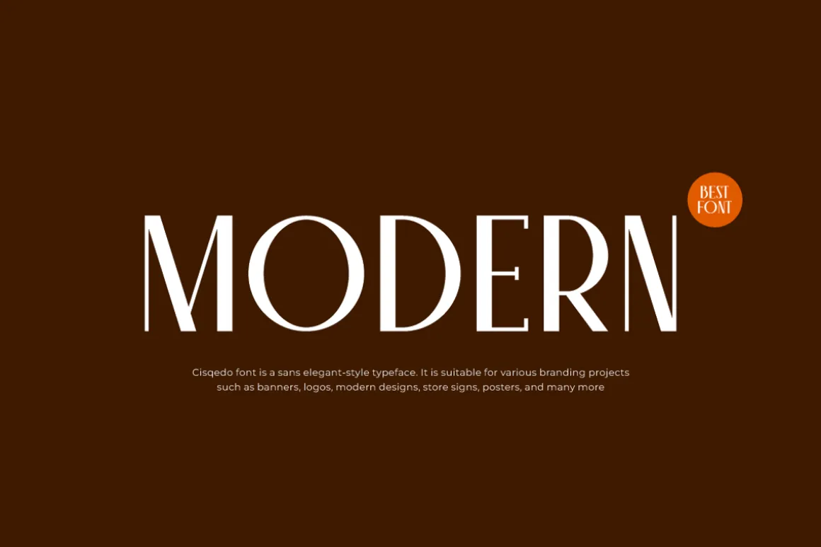 Cisqedo - Modern Luxury Font