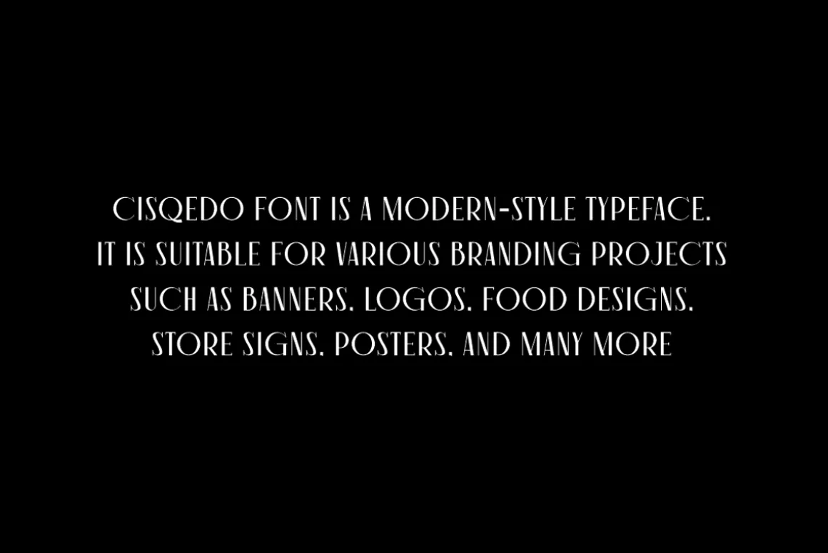 Cisqedo - Modern Luxury Font