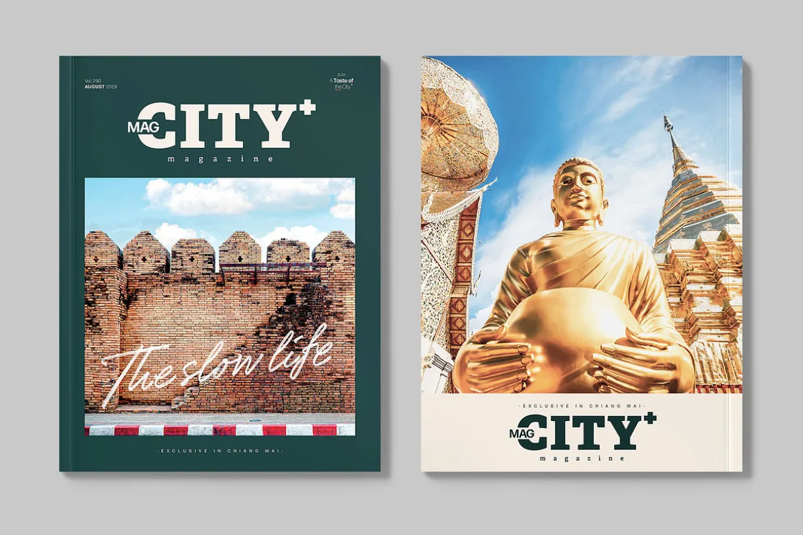City Travel Tourism Magazine Templat