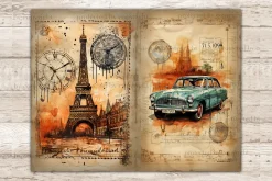 City Stamps Junk Journal Pages