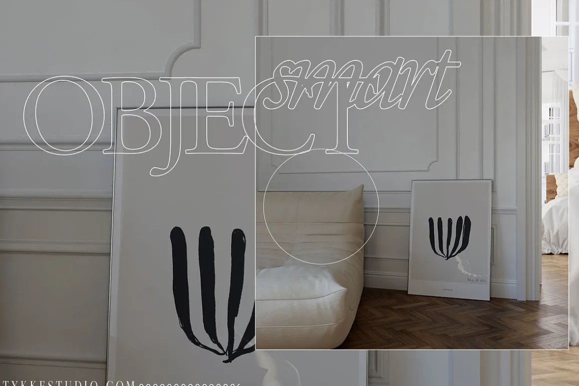 CLARAS ROOM Canvas & Frame Mockup