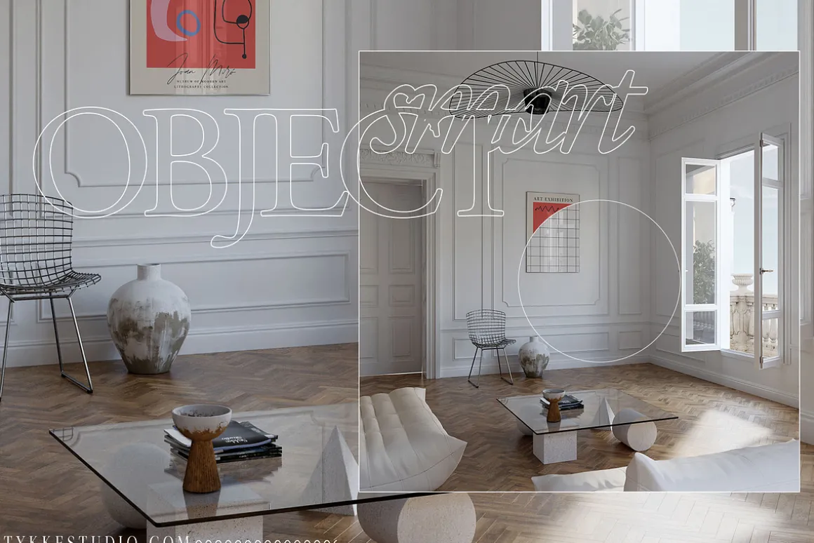 CLARAS ROOM Canvas & Frame Mockup