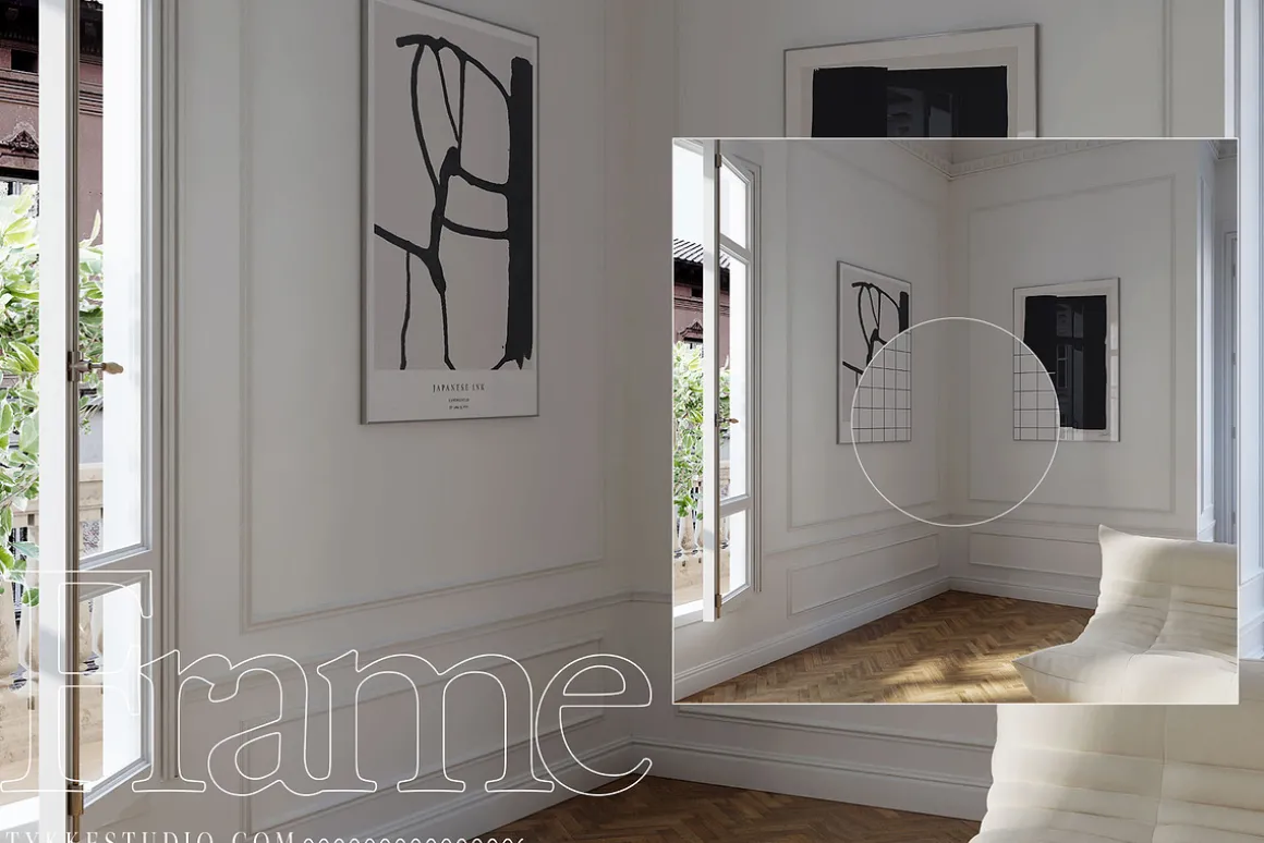 CLARAS ROOM Canvas & Frame Mockup