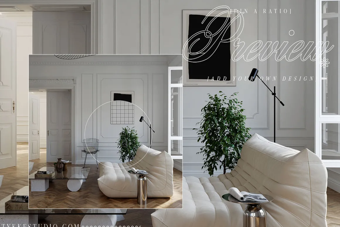 CLARAS ROOM Canvas & Frame Mockup