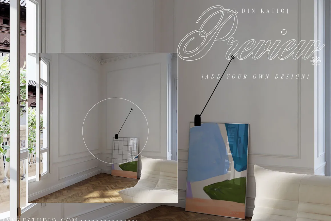 CLARAS ROOM Canvas & Frame Mockup