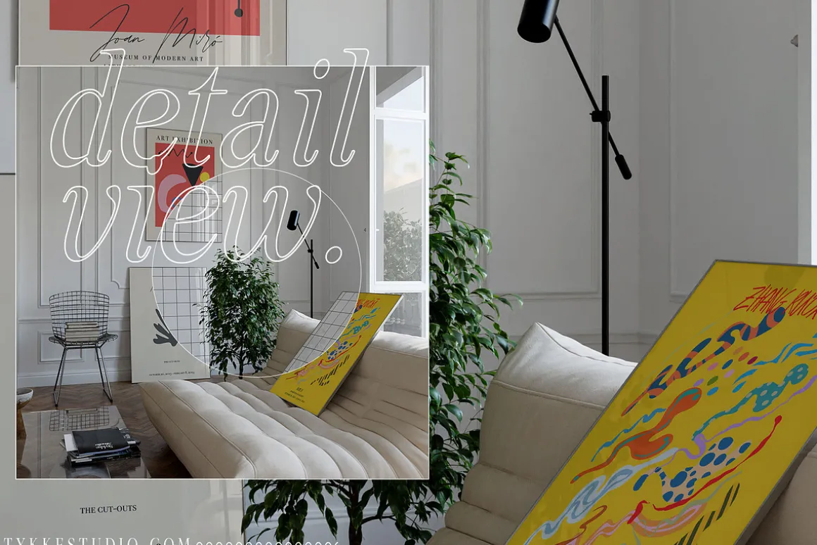 CLARAS ROOM Canvas & Frame Mockup