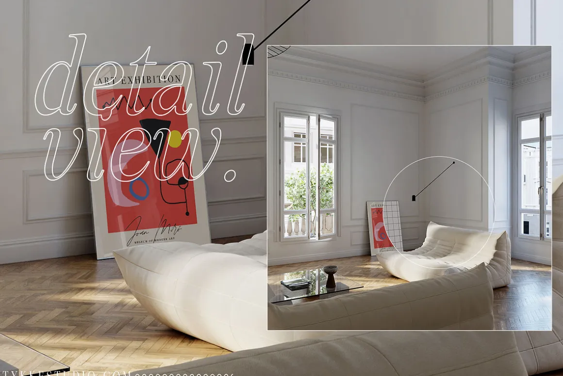 CLARAS ROOM Canvas & Frame Mockup