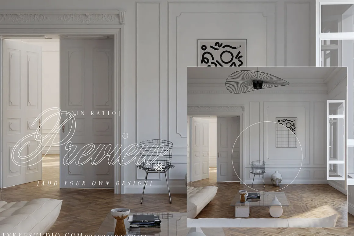 CLARAS ROOM Canvas & Frame Mockup