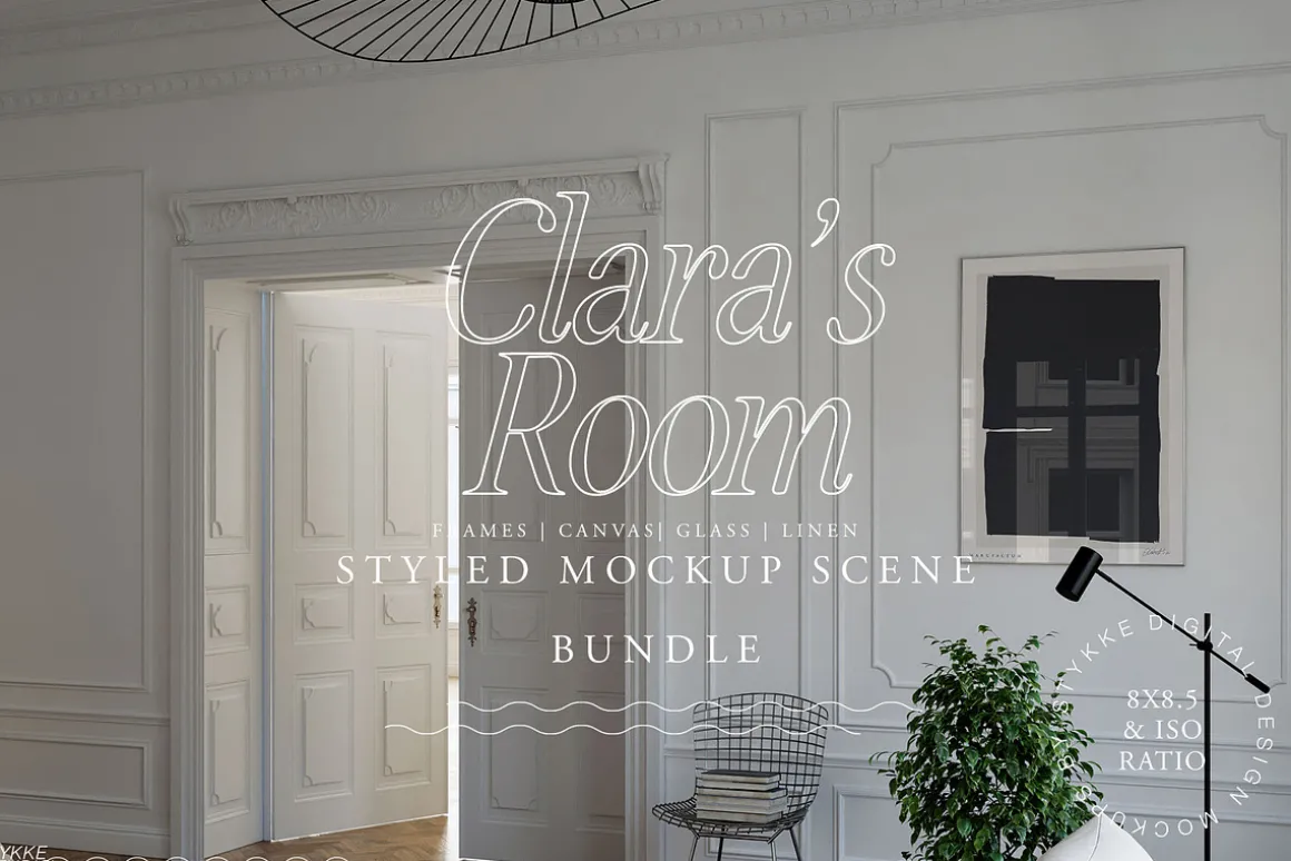 CLARAS ROOM Canvas & Frame Mockup