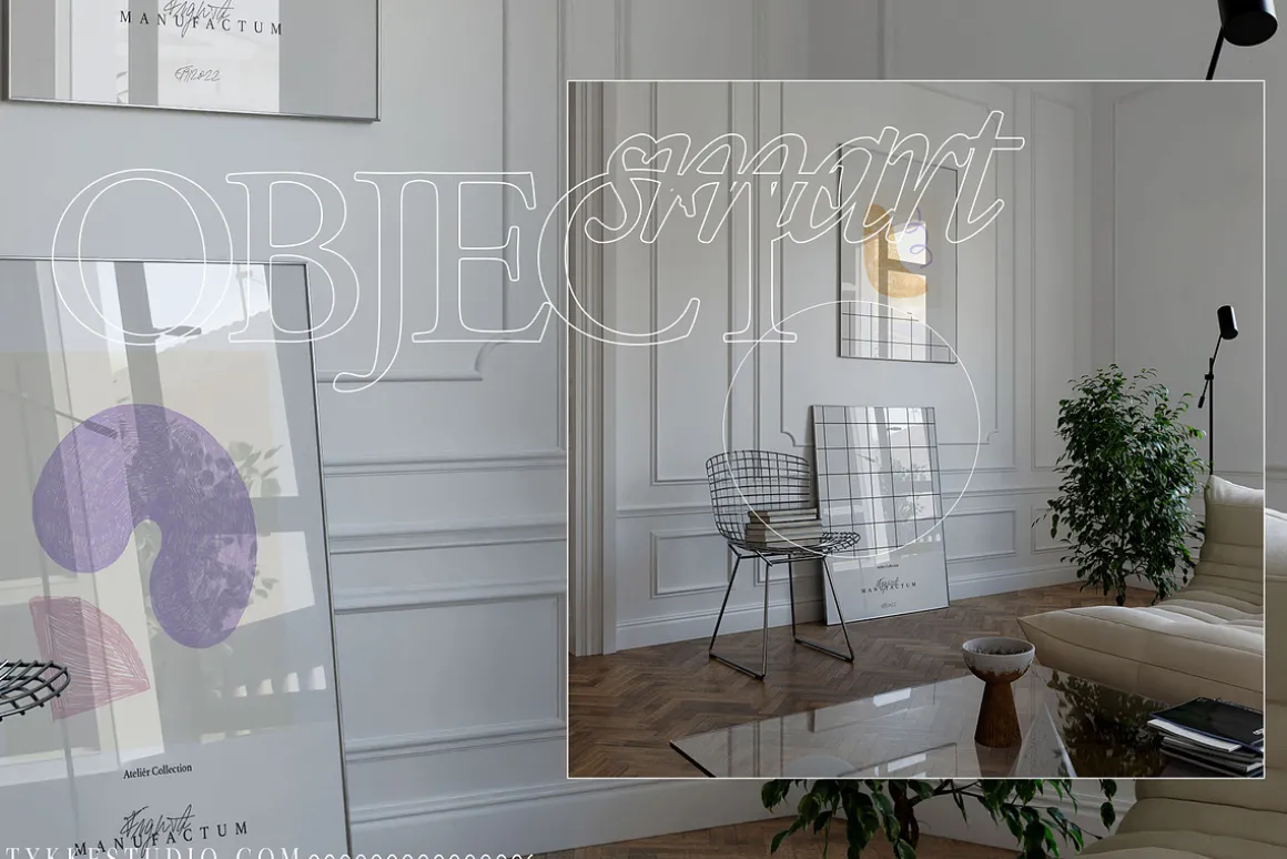 CLARAS ROOM Canvas & Frame Mockup