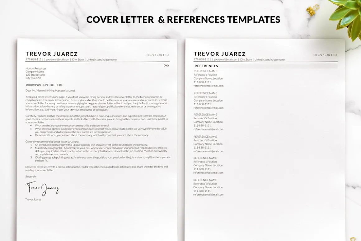 Classic ATS Resume Template Word/Mac