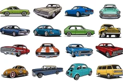 Classic Car Vector Pack
