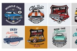 Classic Car Vector Pack