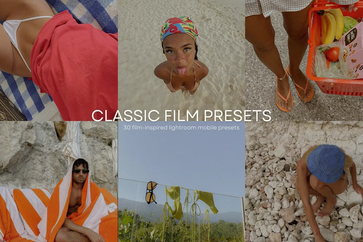 30 CLASSIC FILM LIGHTROOM PRESETS