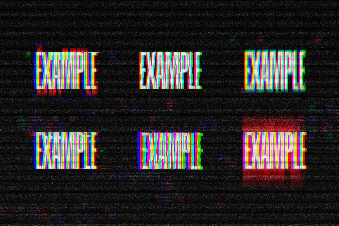 Classic Glitch Effects Collection