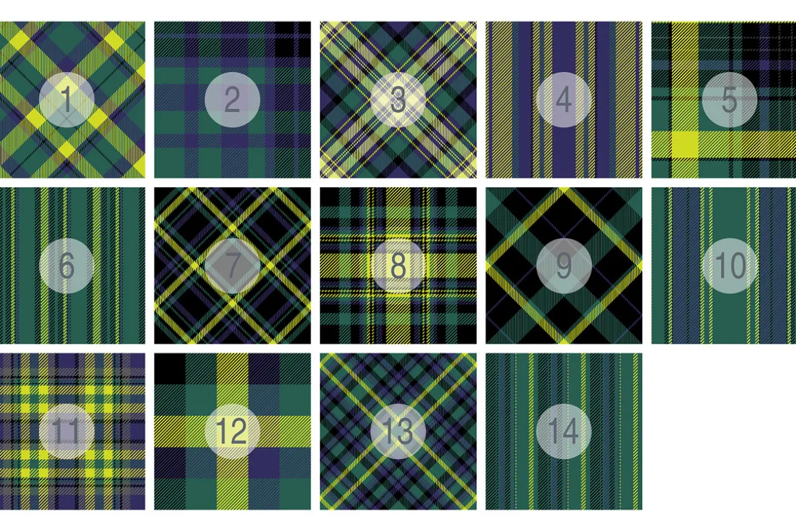#37 Classic Tartan Pattern in Vector