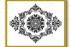 Classic Vector Fine Pattern With