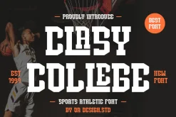 Clasy College - Sports Font
