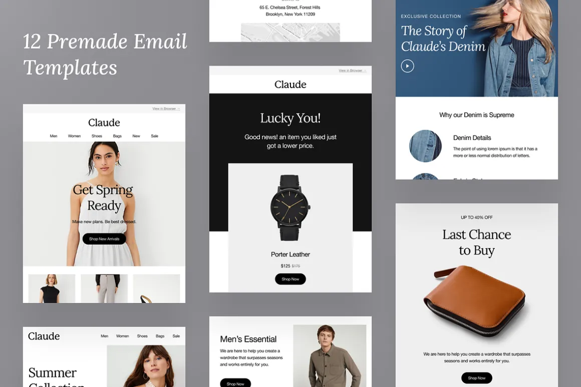 Claude - Fashion Email Templates