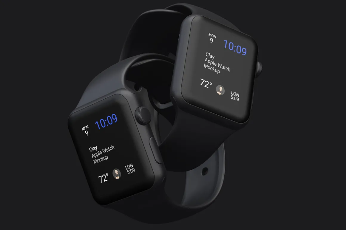 Clay Apple Watch Mockup 07