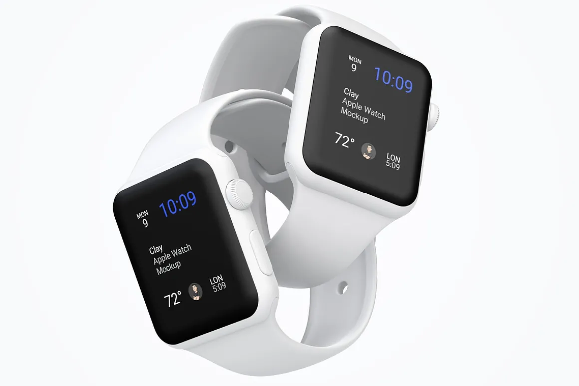 Clay Apple Watch Mockup 07