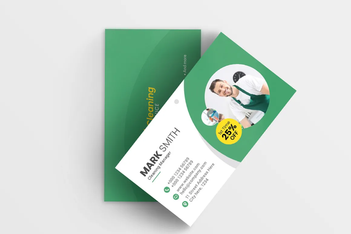 Cleaning Service Business Card