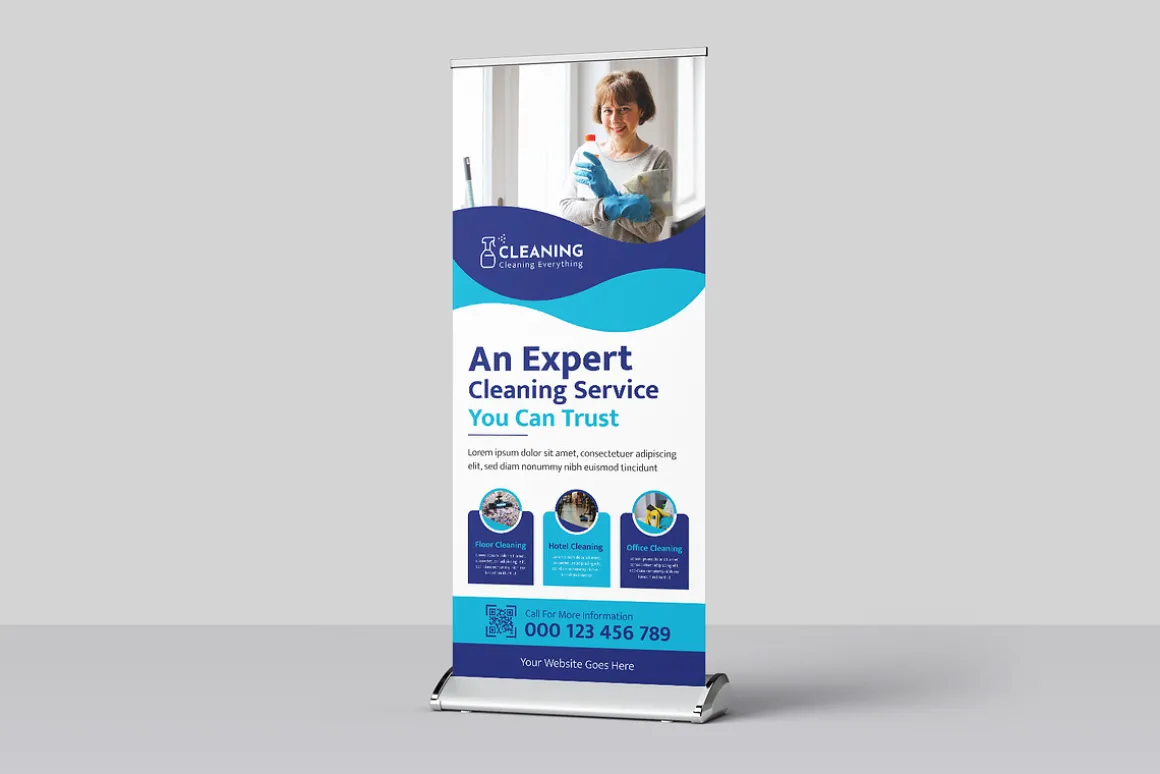 Cleaning Service Rollup Banner