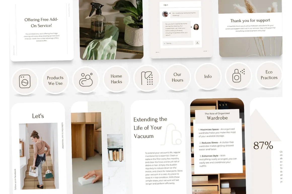 300 Cleaning Social Media BUNDLE