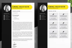 Clean & Modern Resume Template Word
